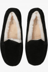 UGG Kids BLACK ‘Ascot’ suede loafers
