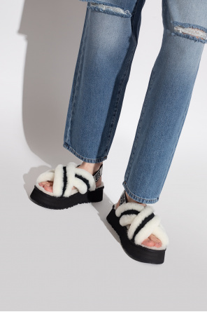 ‘disco cross slide’ platform sandals od UGG