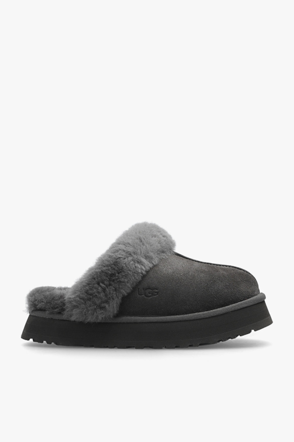 UGG Embossed ‘Disquette’ suede slides