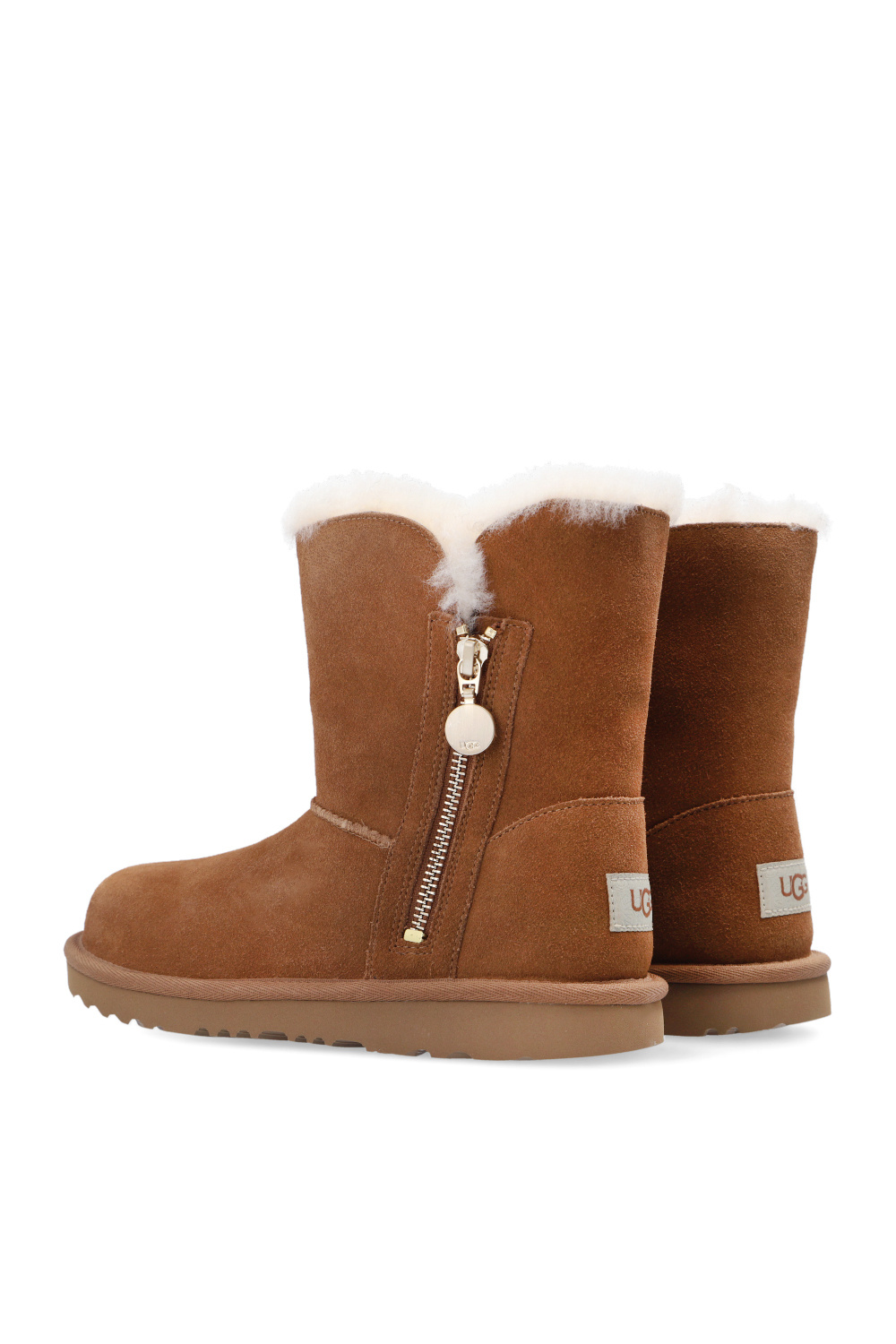 ugg Pantuflas Kids ‘ Bailey Zip Short’ suede snow boots
