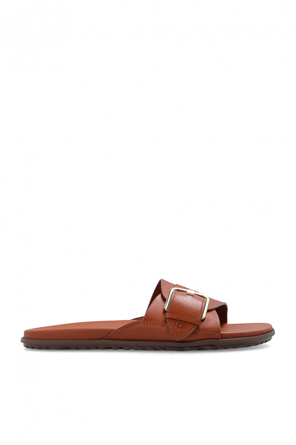 ugg wearing ‘Solivan’ leather slides