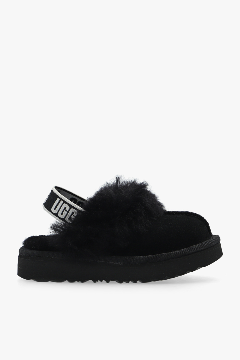 UGG Kids ‘Funkette’ suede slippers