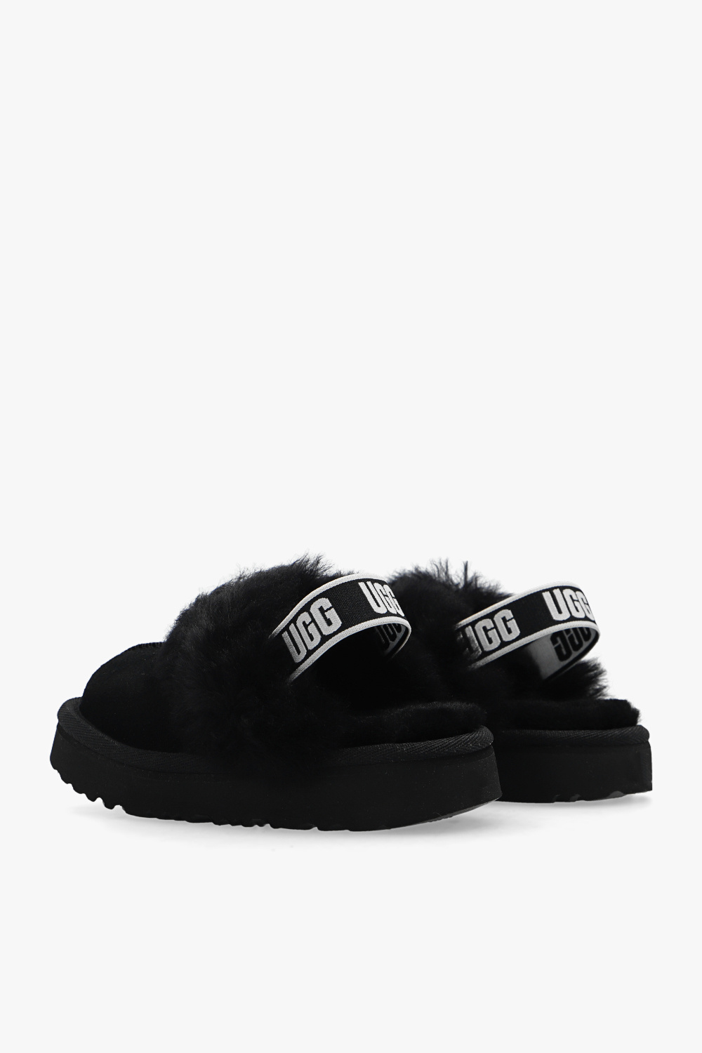 UGG Kids ‘Funkette’ suede slippers