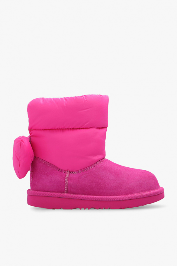ugg Silver Kids ‘Bailey Bow Maxi’ snow boots
