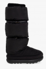 Ugg mini zip black leather кожаные сапоги угги черные на молнии