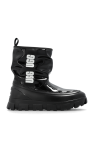 Уги ugg black leather bow угги