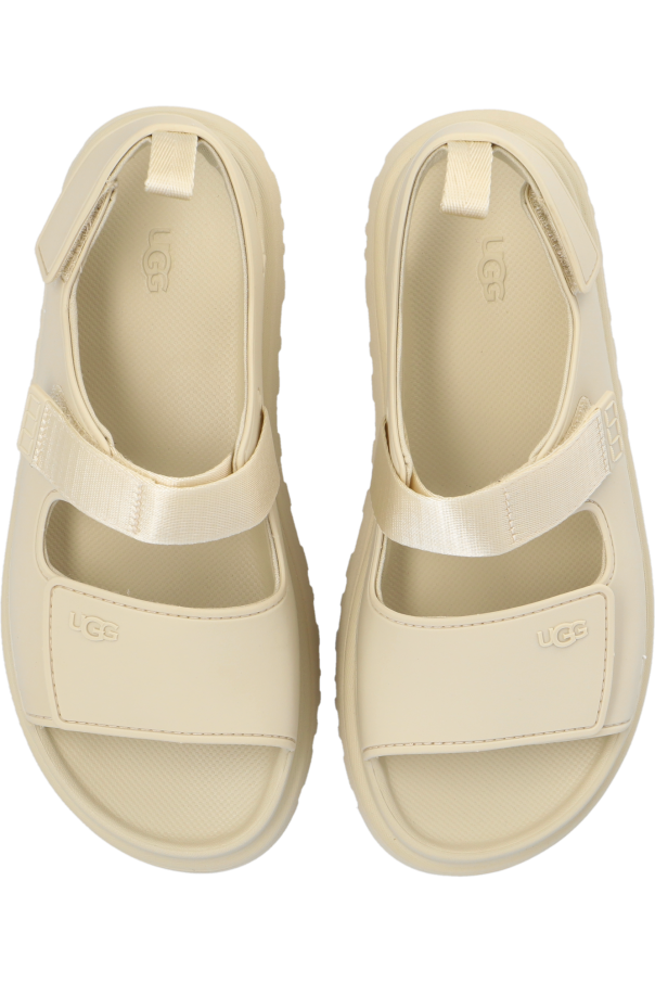 ugg 1106621-BLK Kids 'K Goldenglow' platform sandals