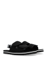 UGG Kids BLACK ‘K Lennon Slingback’ Sandals