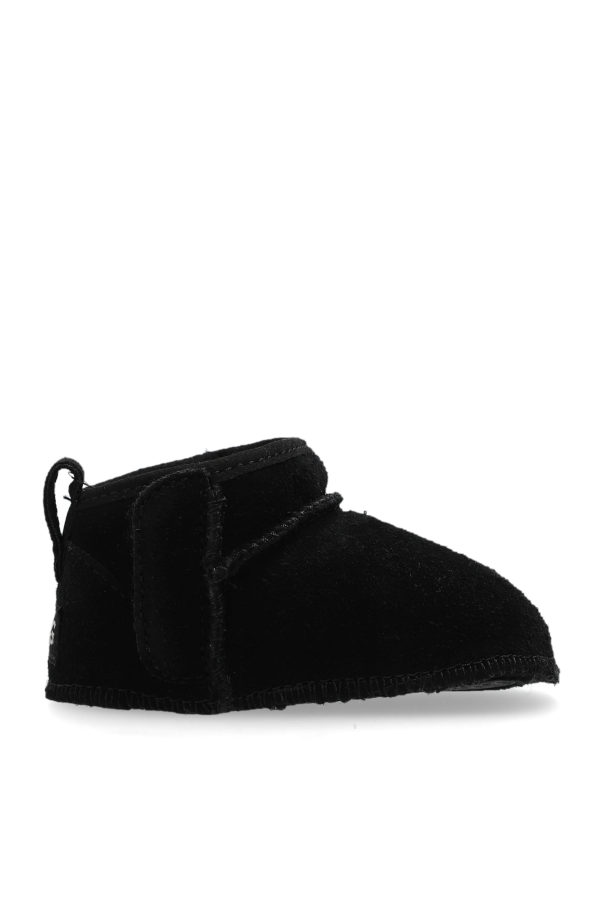 UGG Kids shoes chunky 'Givenchy metallic-effect leather sneakers Grey'