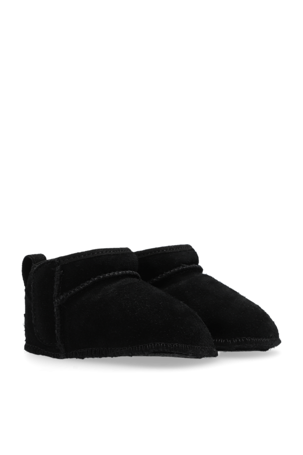 UGG Kids shoes chunky 'Givenchy metallic-effect leather sneakers Grey'