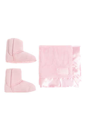 Set de bebé: zapatos y manta