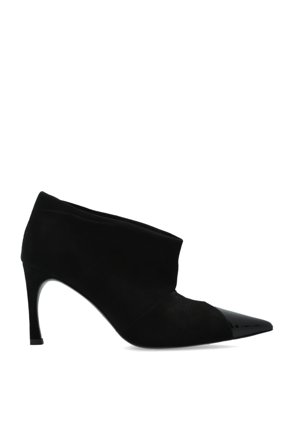 Suede heeled ankle boots od ROTATE