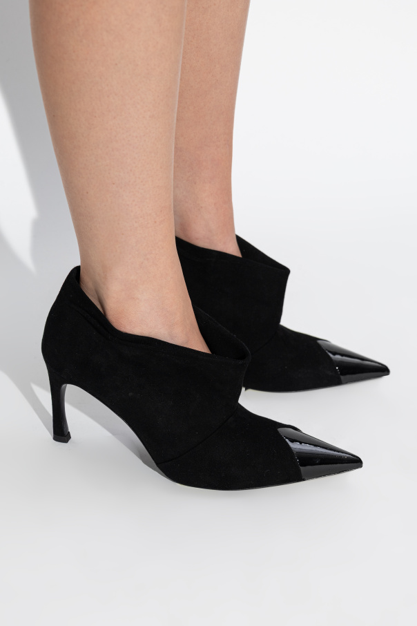 ROTATE Suede heeled ankle boots