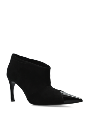 ROTATE Suede heeled ankle boots
