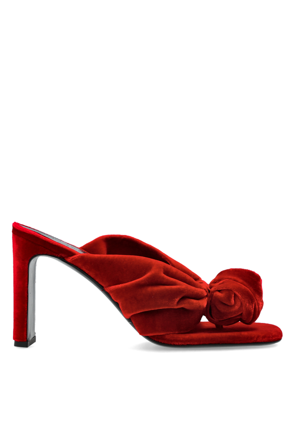 Velvet heeled mules od ROTATE