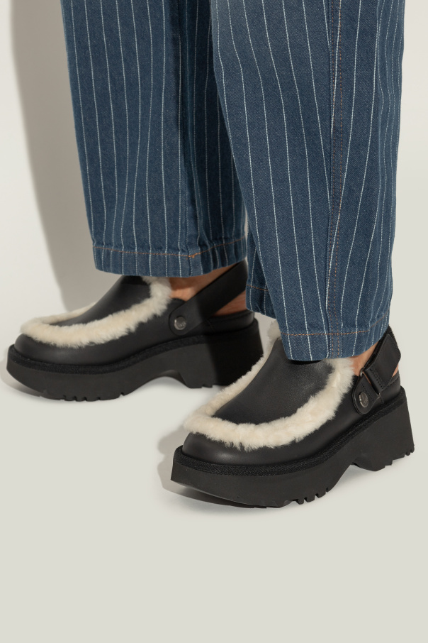 UGG Zuecos de cuero "W ESMEE LEATHER CLOG"