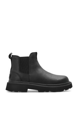 Botines tipo Chelsea de cuero con suela gruesa 