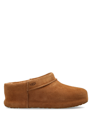 Suede ‘Enwrap Clog’ wedge shoes
