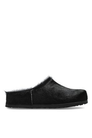 Zuecos de cuero ‘Otzo Calf Hair’