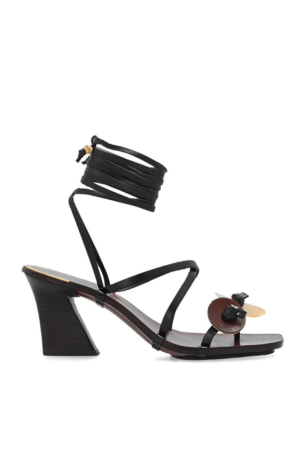 Black 'Artisanal' heeled sandals Tory Burch - Vitkac France