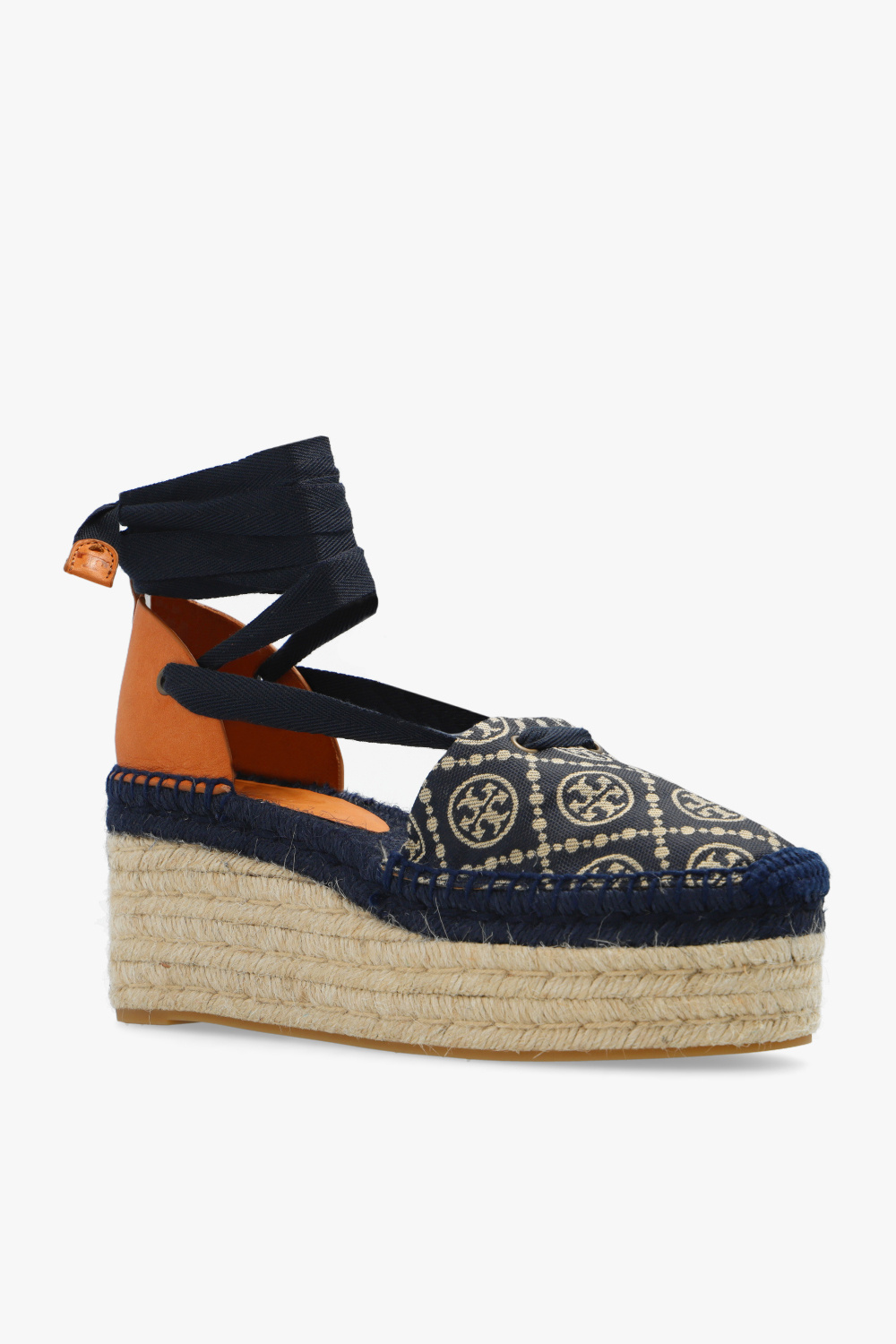 Tory Burch ‘T Monogram’ wedge espadrilles