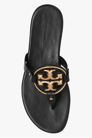 Tory Burch ‘Miller’ leather slides with logo