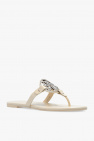 Tory Burch beige ‘Miller’ slides with logo