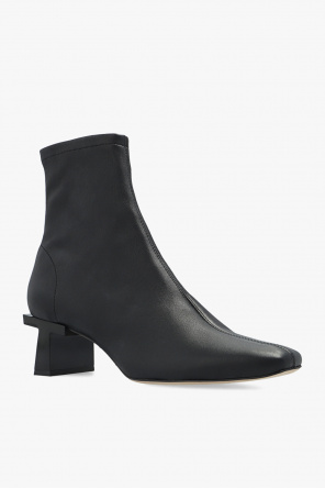 Tory Burch Chelsea boots met vierkante neus in bruin leer