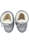 Moon Boot Kids SILVER ‘Glance’ snow boots