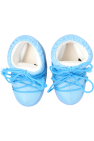 Moon Boot Kids BLUE ‘Icon Low’ snow boots