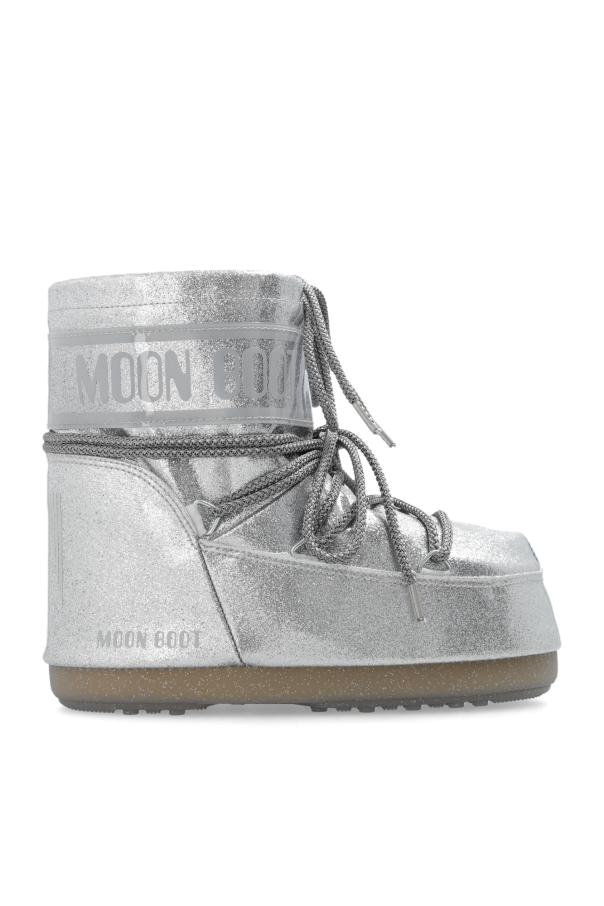‘icon glitter low’ snow boots od Emmie wallet on chain