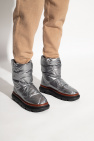 Tory Burch SILVER Quilted snow boots
