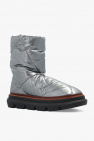 Tory Burch SILVER Quilted snow boots