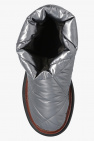 Tory Burch SILVER Quilted snow boots