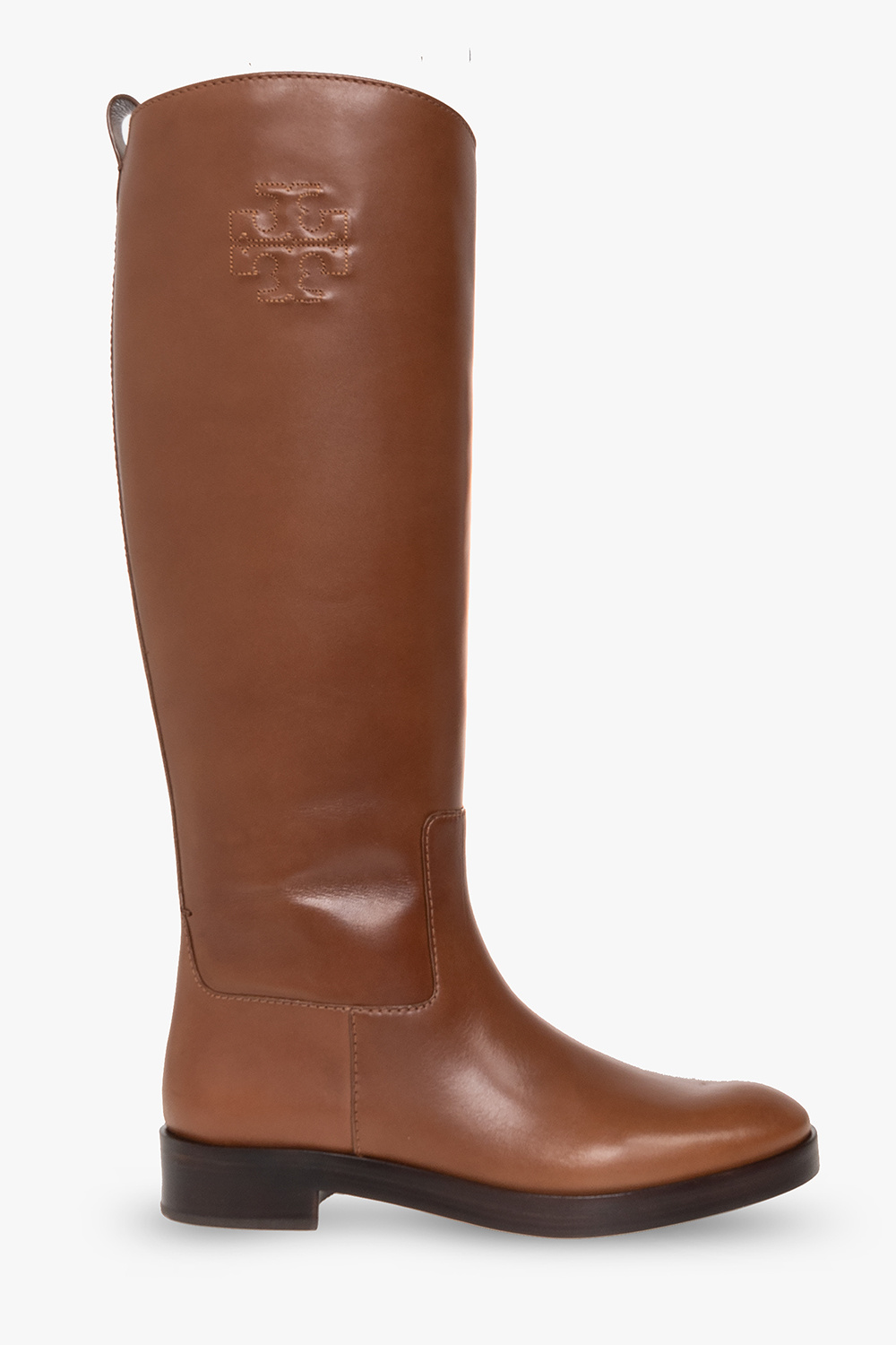 Brown Leather boots Tory Burch - Vitkac Slovakia