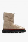 Tory Burch beige Quilted snow boots
