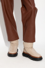 Tory Burch beige Quilted snow boots