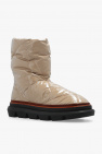 Tory Burch beige Quilted snow boots