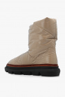 Tory Burch beige Quilted snow boots