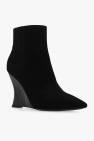 Tory Burch BLACK Suede wedge boots