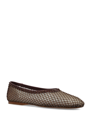 forte_forte Ballet flats with shimmering crystals