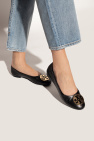Tory Burch BLACK ‘Claire’ leather ballet flats