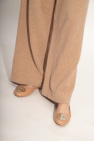 Tory Burch beige ‘Claire’ leather ballet flats