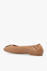 Tory Burch beige ‘Claire’ leather ballet flats
