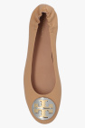 Tory Burch beige ‘Claire’ leather ballet flats