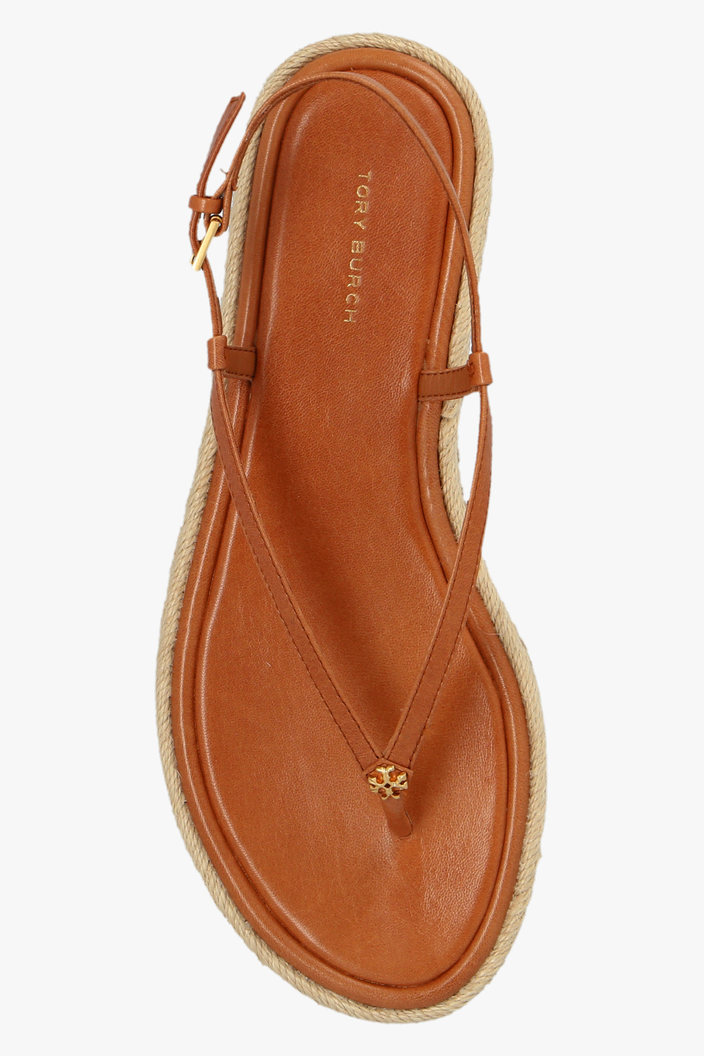 Brown Leather sandals Tory Burch - Vitkac TW