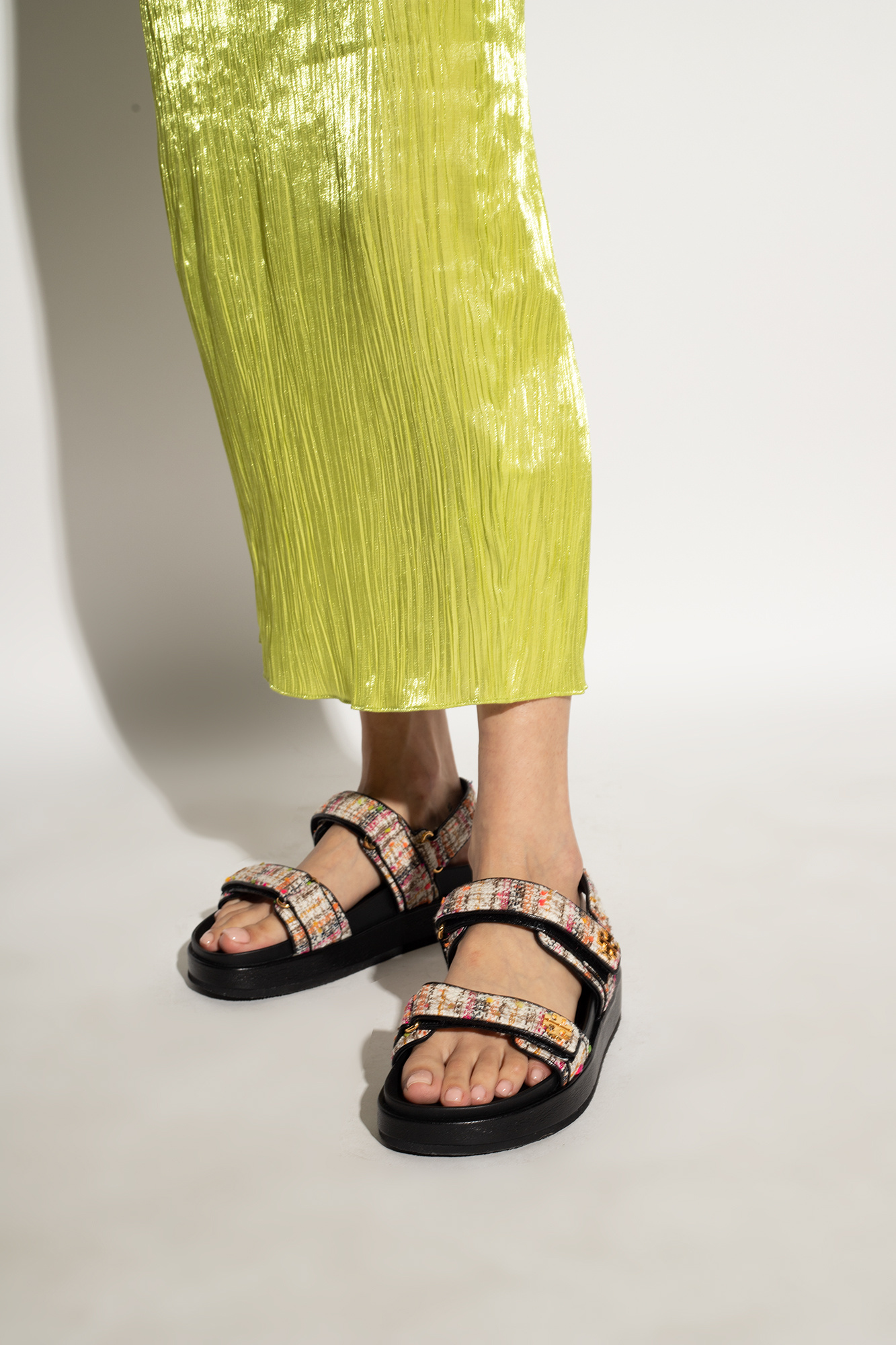 Yellow 'Kira' heeled sandals Tory Burch - Vitkac TW