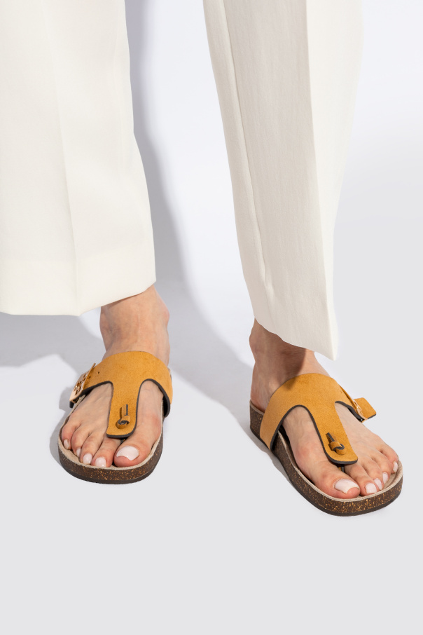 Tory Burch Slippers with `Mellow Thong` logo