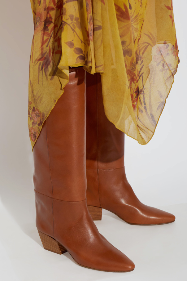 forte_forte Leather heeled boots
