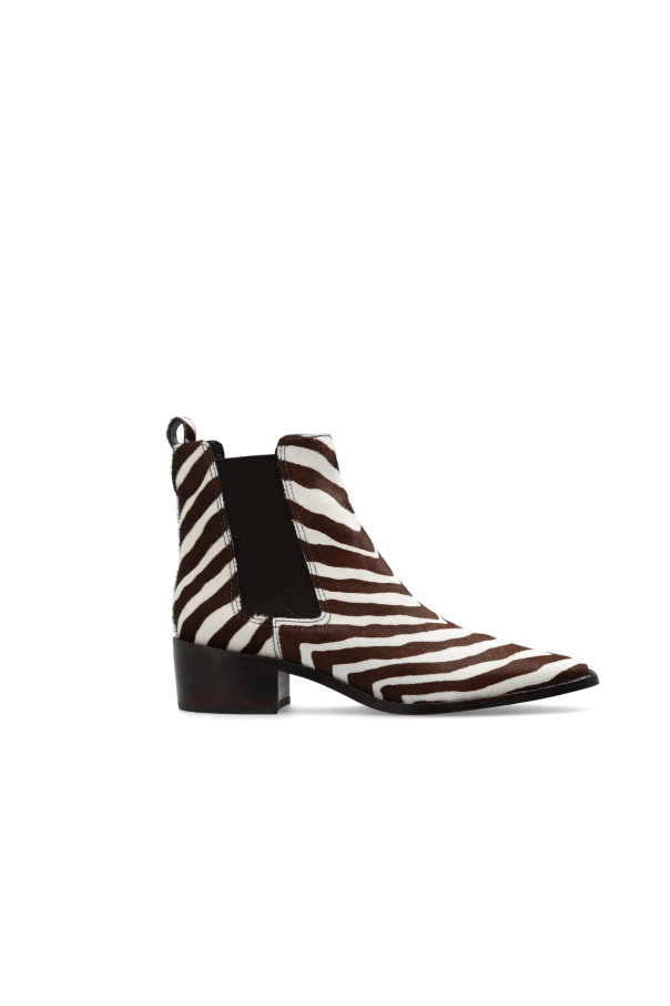 ankle-length 50mm block-heel boots Brown od Tory Burch
